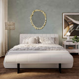 Karol Cream Performance Vegan Leather Bed