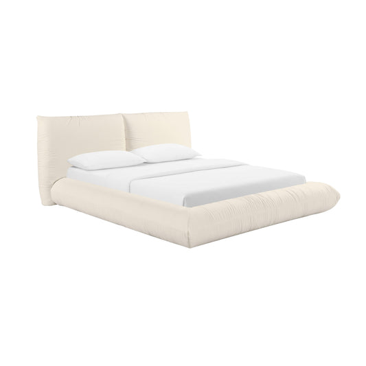 Romp Cream Upcycled Performance Linen Bed