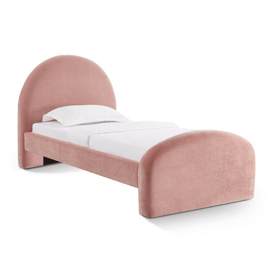 Moon Rose Upcycled Contract-Grade Chenille Twin Bed