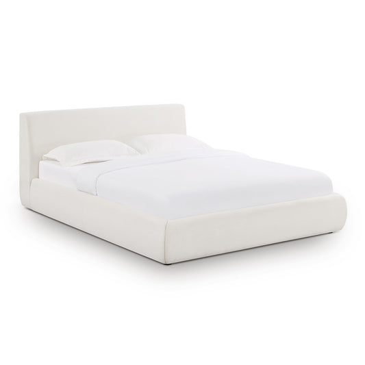 Isla Cream Upcycled Performance Linen Bed