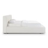 Meena Cream Upcycled Performance Linen Storage Bed