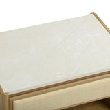 Paige 26" Natural Oak 2-Drawer Nightstand