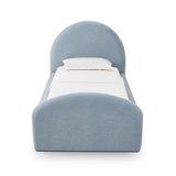 Moon Chambray Blue Performance Chenille Twin Bed