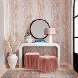Baria 30" Wooden Round Wall Mirror