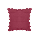 Scalloped Edge 24" Square Throw Pillow Cover
