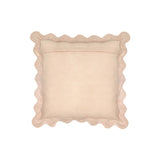 Scalloped Edge 24" Square Throw Pillow Cover