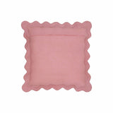 Scalloped Edge 24" Square Throw Pillow Cover