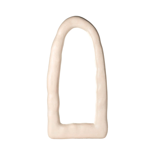 Kaia 32"X64" Cream Textured Small Floor Mirror