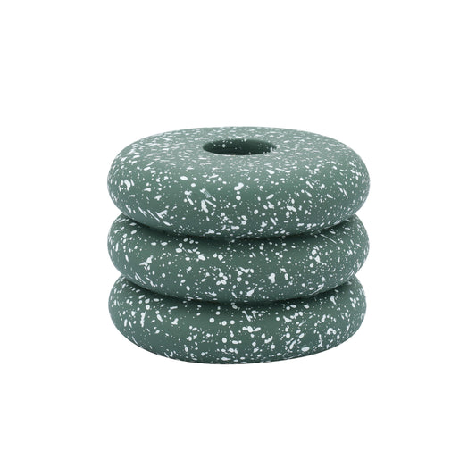 Gabby Speckled Stacked Candleholder