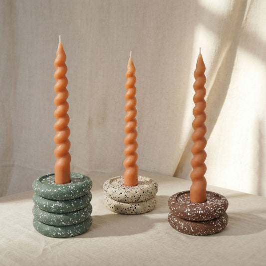 Gabby Stacking Candle Holder - Set of 2