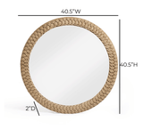 Midge 40.5" Rope Round Wall Mirror