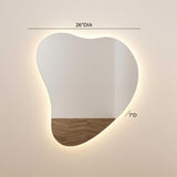 Phoebe 26" LED Teardrop Wall Mirror