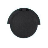 Lally 31.5"X29" Velvet Round Wall Mirror