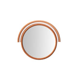 Lally 31.5"X29" Velvet Round Wall Mirror