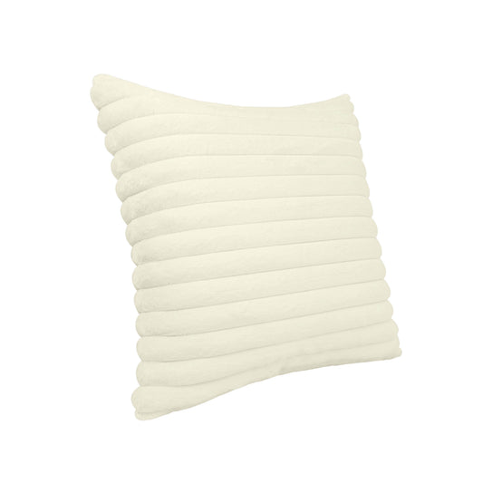 Furry 21" Vegan Fur Square Throw Pillow Cover