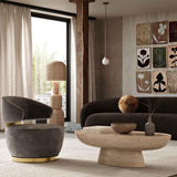 New Zealand Brown Genuine Sheepskin Ball Throw Pillow (8"-12")