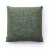 Malolo Green Basketweave Square Vegan-Down Throw Pillow Cover (16"-20")
