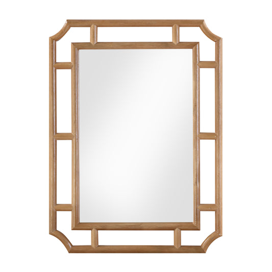 Cienna 24"x32" Natural Rattan Wall Mirror