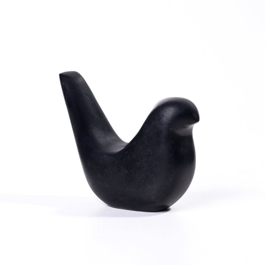 Black Marble Bird Statue