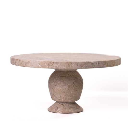 Natural Travertine Cake Stand