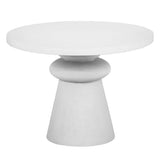 Lupita 42" White Round Dinette Table