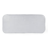 Athen 95" Grey Faux Stone Indoor/Outdoor Rectangular Dining Table