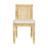 Amara Cream Contract-Grade Linen Dining Chair
