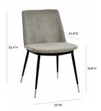 Evora Performance Velvet Dining Chair - Set of 2