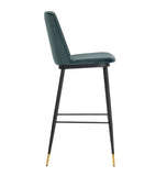 Evora Velvet Counter Stool - Set of 2