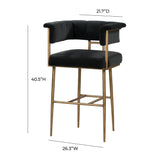 Astrid Performance Velvet Stool