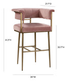 Astrid Performance Velvet Stool