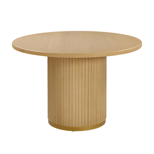Chelsea 47" Oak Wood Round Dining Table