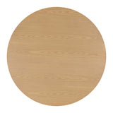 Akiba 47" Natural Ash & Rattan Round Dining Table