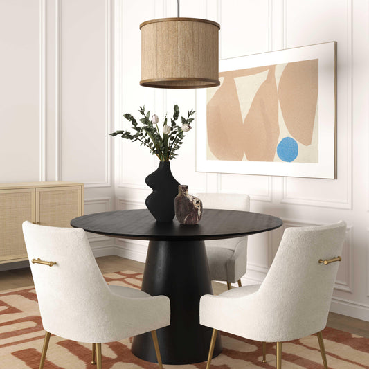 Sahara Round Oak Dining Table (41"-60")