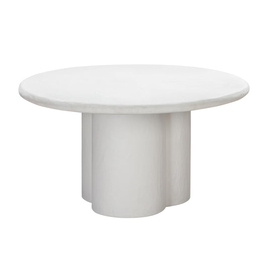 Elika 59" Faux Plaster Indoor / Outdoor Round Dining Table