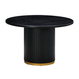 Chelsea 47" Oak Wood Round Dining Table