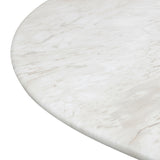 Brut 86" Concrete Patterned Indoor/Outdoor Oval Dining Table