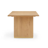 Chelsea 79" Natural Oak Wood Rectangular Dining Table