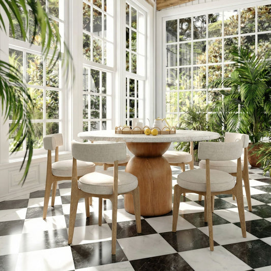 Nikita Cream Performance Fabric Dining Chair