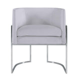 Giselle Performance Velvet Dining Chair with Silver Base by Inspire Me! Home Decor