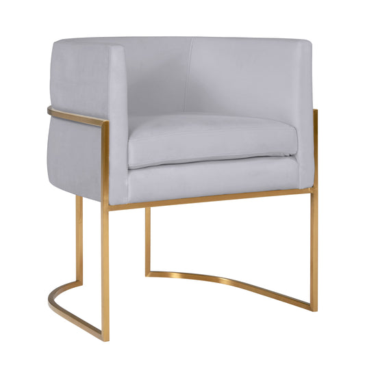 Giselle Performance Velvet Dining Chair with Gold Base by Inspire Me! Home Decor