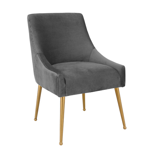 Beatrix Pleated Performance Velvet Dining Chair