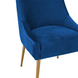 Beatrix Pleated Performance Velvet Dining Chair
