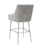 Beatrix Pleated Performance Velvet Stool