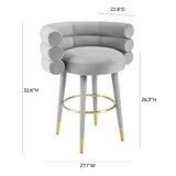 Betty Performance Velvet Stool