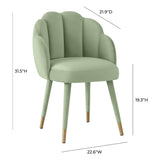 Gardenia Performance Velvet Dining Chair