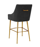 Beatrix Pleated Performance Velvet Stool