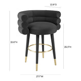 Betty Performance Velvet Stool