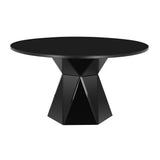 Iris 56" Glass Round Dining Table