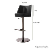 Gala Performance Vegan Leather Adjustable Stool